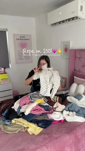 Mañana vamos a la paca a vender mi ropa en $50 !!💗😮‍💨 quien va? #mercadito #r