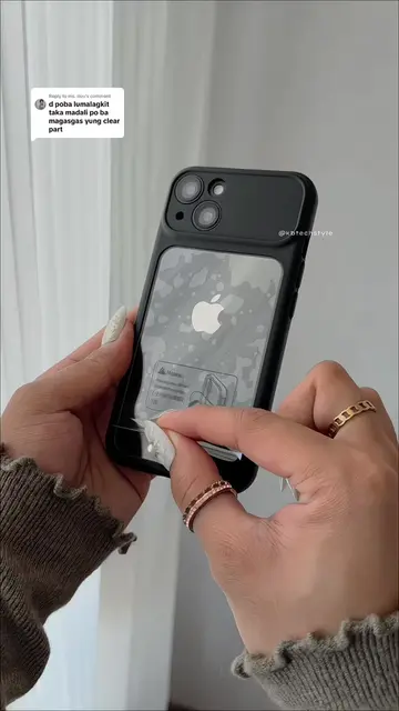 Replying to @ms. riuu This black transparent case ✨ Available in other colors to