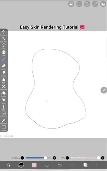 How to render soft skin #ibrispaint#digitalart #fypシ #render 