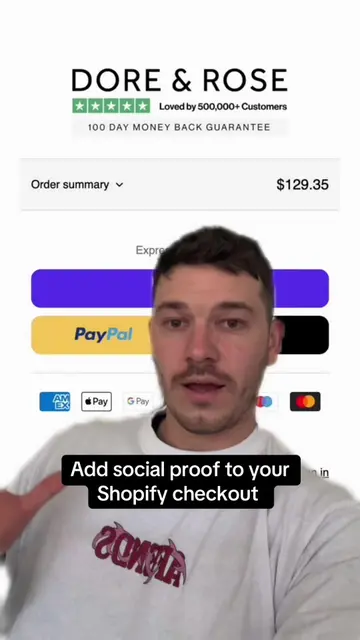 Update your Shopify checkout with social proof, guarantees etc #shopify #ecommer