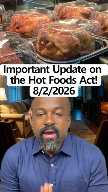2Important Update on the Hot Foods Act!🚨 Soon you may be able to use your EBT b