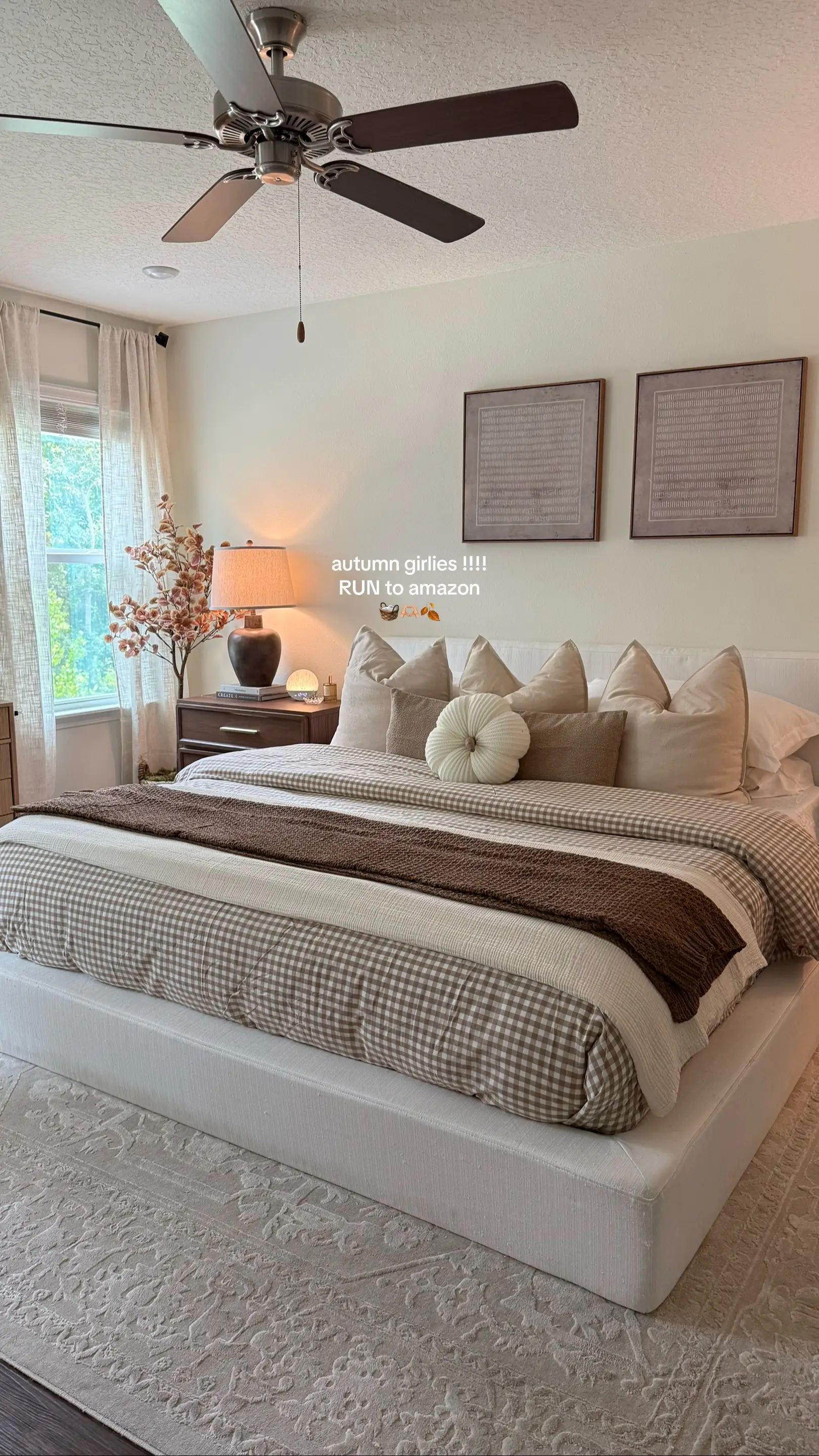 the coziest autumn decor ☁️🍂 amazon did their big one this year 🤎 #fall #falld