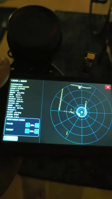 LiDAR + mmWave radar fusion prototype is finally working. The LiDAR scans the su