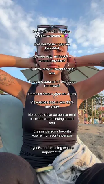 how to flirt with a Latina with @LyricFluentApp 🫂💕🎶 #learnspanish #learningsp