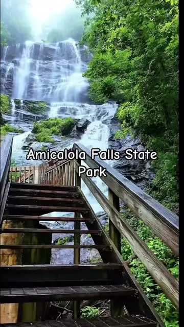 Driving into the park entrance There's a waterfall in Georgia that's taller than