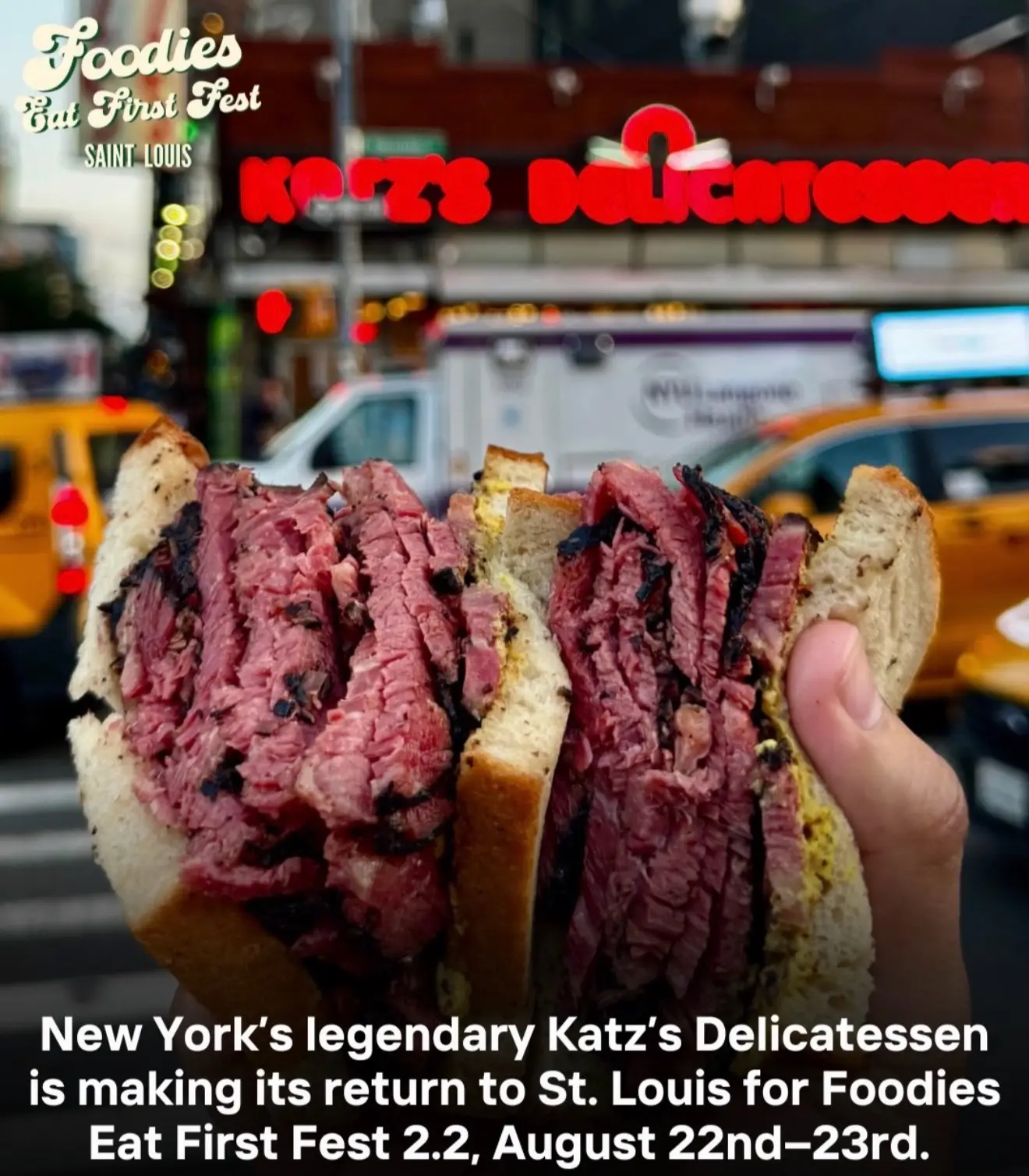 After selling out more than 500 pounds of pastrami during their festival debut l
