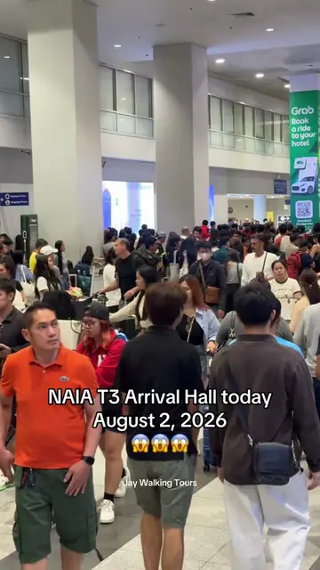 Yung akala mo payapa pagdating mo sa Pinas. 😱😱😱  #NAIA #NAIATerminal3 #Manila