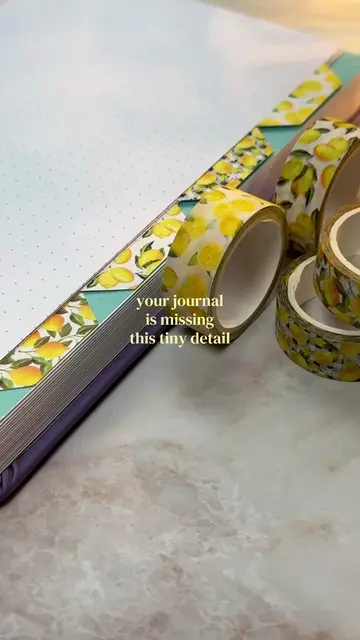 Once you start making journal tabs, there’s no going back 🍋 #journalwithme #jou