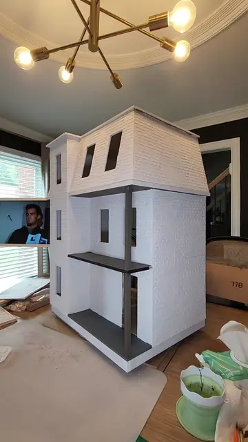 Part 4 - DIYing my 1st dollhouse 🏠 #dollhouse #dollhousemakeover #miniature #mi
