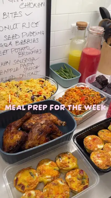 Meal prep with me for the week. Meal plan is the FitNaijaBabe meal plan #nigeria