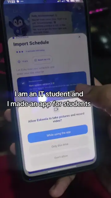 The app also has a widget so u can see your schedule in homescreen. Download Esk