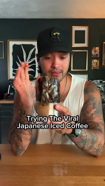 Trying the 40 year old Japanese Style Iced Coffee  #coffee #espresso #mycoffeeor