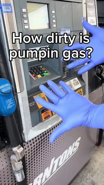 How dirty do your hands get pumping gas? #Science #scienceexperiments #scienceat