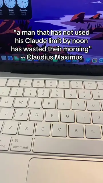 "a man that has not used his Claude limit by noon has wasted their morning"   ~ 