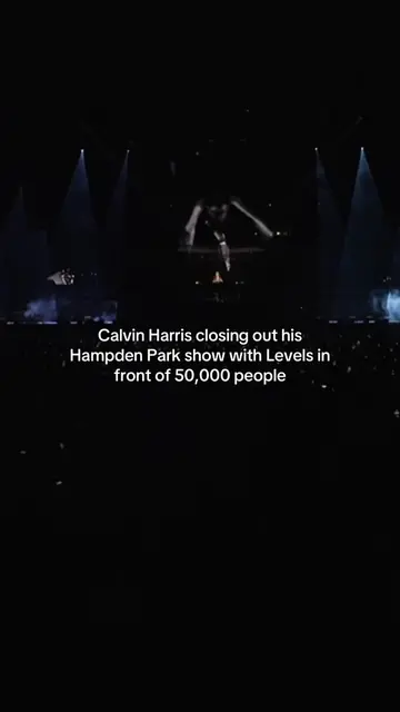 Calvin Harris played one of his biggest shows ever - 50,000 people - last night 