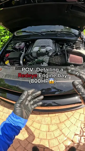 Giving this SRT Redeye’s engine bay the attention it deserves. 😈🔥 When you’ve 