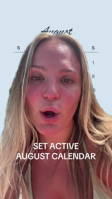 SET ACTIVE AUGUST CALENDAR! I’m so excited for everything to come this month! Wh