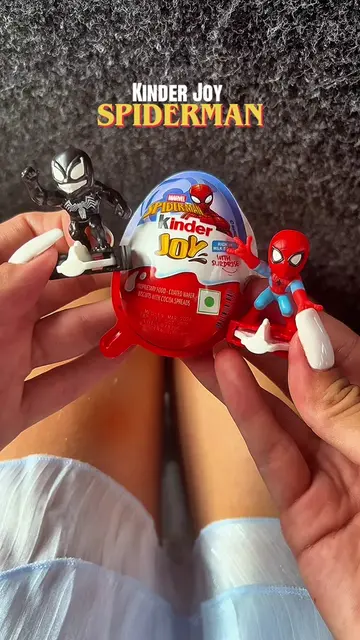 Unboxing Spiderman brand new day Ferrero Kinder Joy collectibles!  #spiderman #s