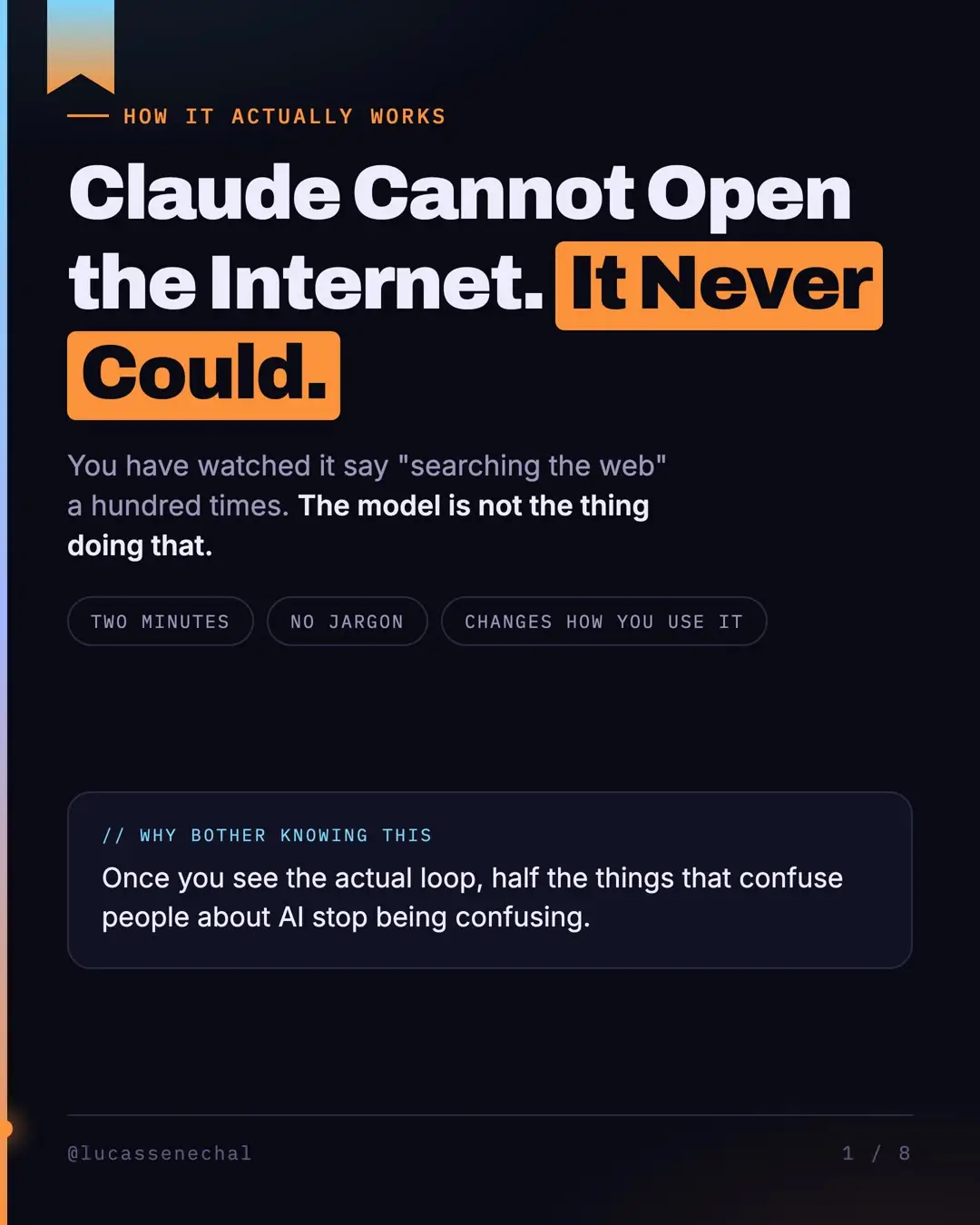 Claude cannot open the internet. It never could, and knowing that changes how yo