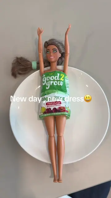 New day , new dress 🥹#doll #barbie #barbiehack 