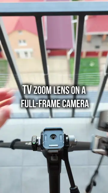 How to use a B4 TV zoom lens on a full-frame camera without vignetting: 1. Turn 