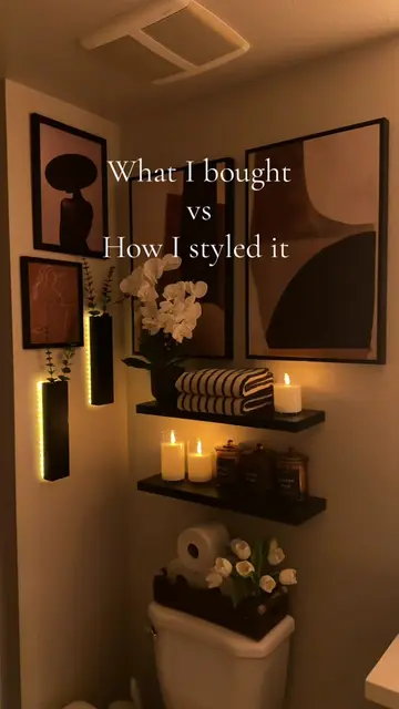 Recent items I got for my moody bathroom ✨ all items linked to my Amazon storefr
