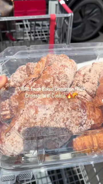 Fresh from @Costco Wholesale and these Twice Baked Cinnamon Filled Croissants di