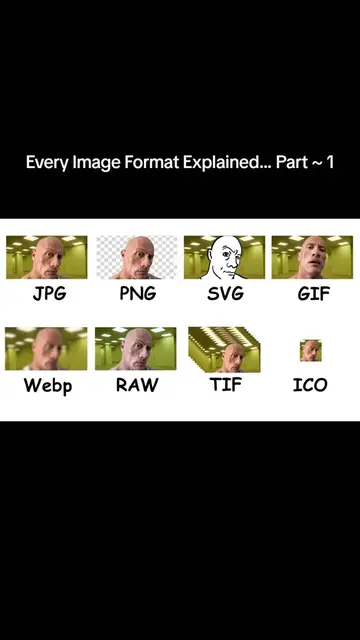 Part 1 ~ Every Image Format Explained JPG, PNG, SVG, GIF, WebP, RAW, TIFF, ICO —