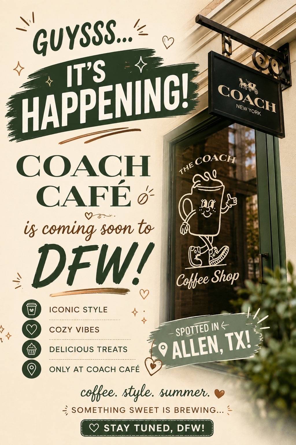 GUYSSS, I saw this at Allen Premium Outlets today. It’s officially happening! 😭