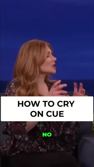HOW TO CRY ON CUE!  Bryce Dallas Howard explains the yawn technique and its succ