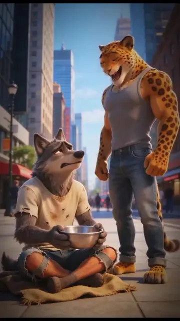 the wolf and tigers🐯 artificial intelligence kids cartoon animation funny video