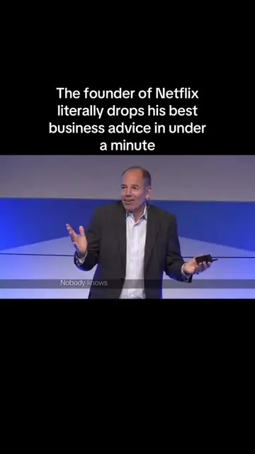 The founder of Netflix literally drops his best business advice in under a minut