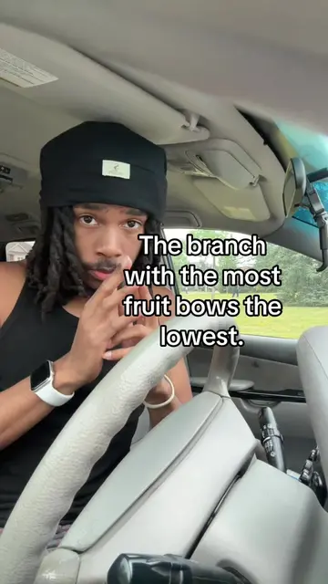 Bearing the most fruits and still being humble [accept the burden]