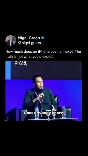 People see the iPhone sell for over $1,000 and assume it must cost hundreds to b
