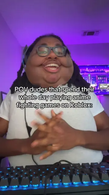 Anime fighting games so peak though #fyp #viral #relateable #roblox