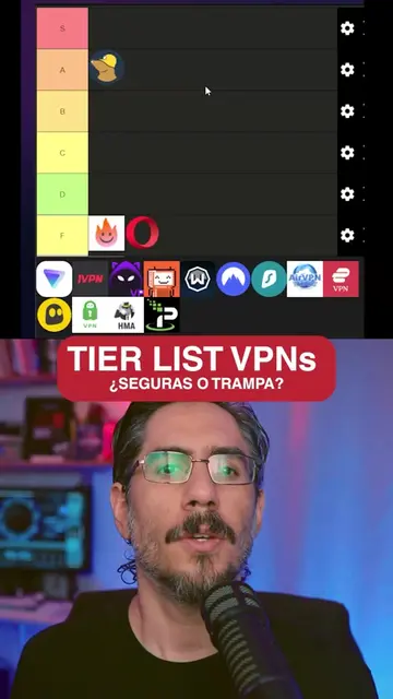Tier list VPNs - Video completo en YT alanizcloudsec, anda a verlo vago brainrot