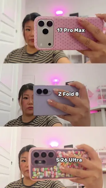 Camera test between 17 Pro Max, Z Fold 8 and S26 Ultra Which one is the best? #i