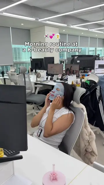 This is what mornings at our K-Beauty office look like… 🧖‍♀️✨ We’re all tired..