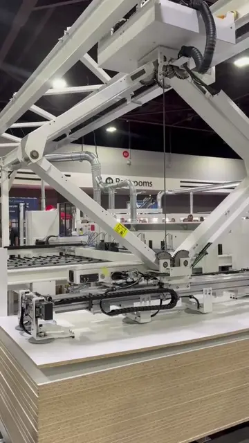 Low-Profile Scissor Lift Gantry Palletizer | Automatic Gantry Palletizing Robot 