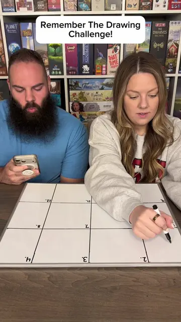 Can She Remember What She Drew?! #boardgames #GameNight #couple #fun 