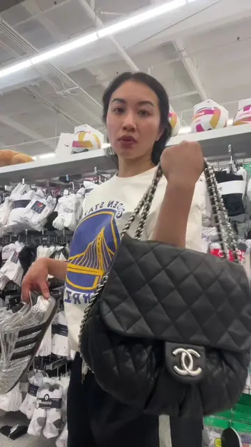 My new bag & I are outside #chanel #ross #adidas 