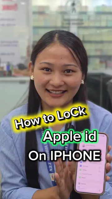 How to lock apple id on iphone #fypシ #a2zmobilehouse #tricks #tips 