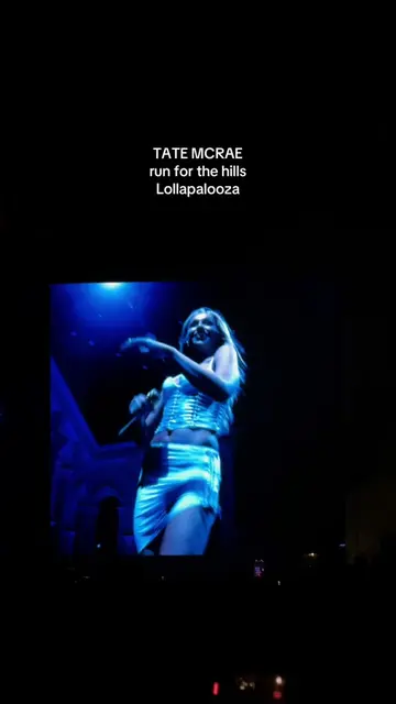 tate mcrae performing run for the hills at lollapalooza chicago!!!  #tatemcrae #