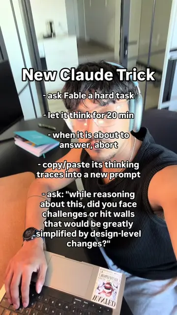 new trick - ask Fable a hard task - let it think for 20 min - when it is about t
