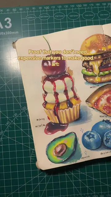 Who needs expensive markers when budget ones can do this?  #markers #acrylicmark