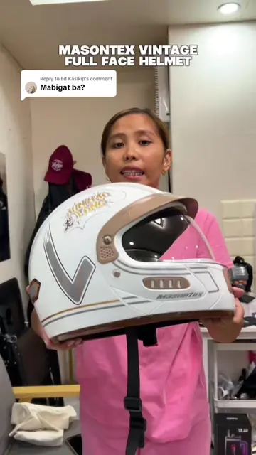 Replying to @Ed Kasikip  Vintage Helmet na magaan at komportableng isuot  #helme