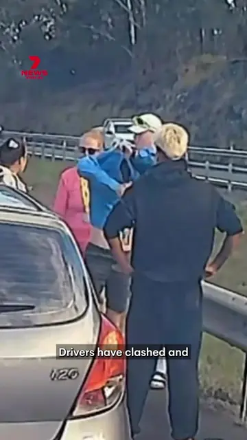 A minor traffic disagreement almost descended into violence on the Sunshine Coas