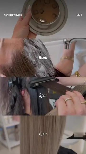 A day in the life of creating glass hair transformations ✨ From the first applic