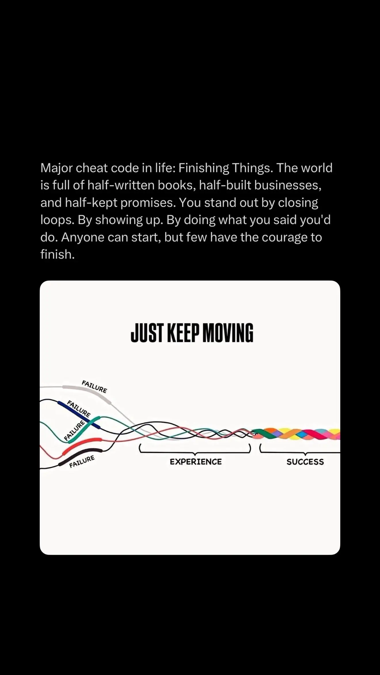 Finish what you start