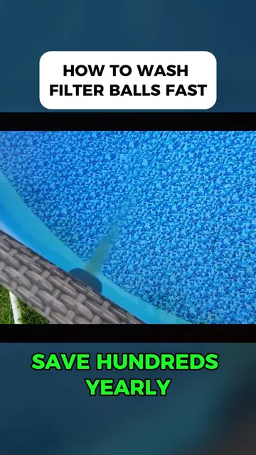 Filter Balls - Easiest Way to Clean Pool Filter Balls! #PoolFilter #WaterFilterS
